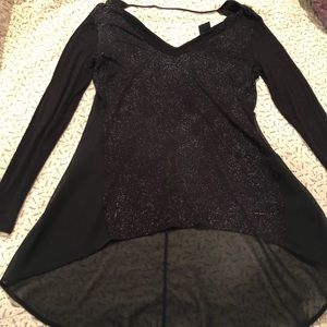 Black V-neck